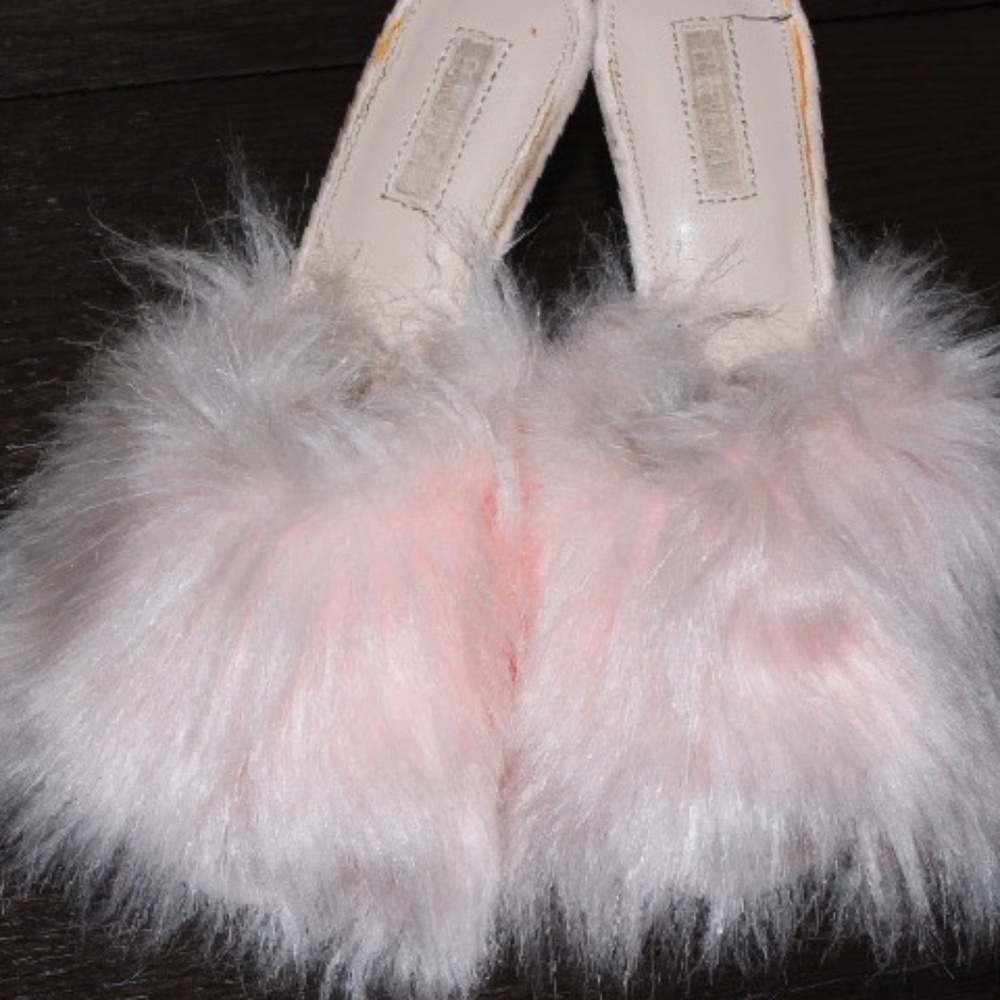 Faux Fur Mule